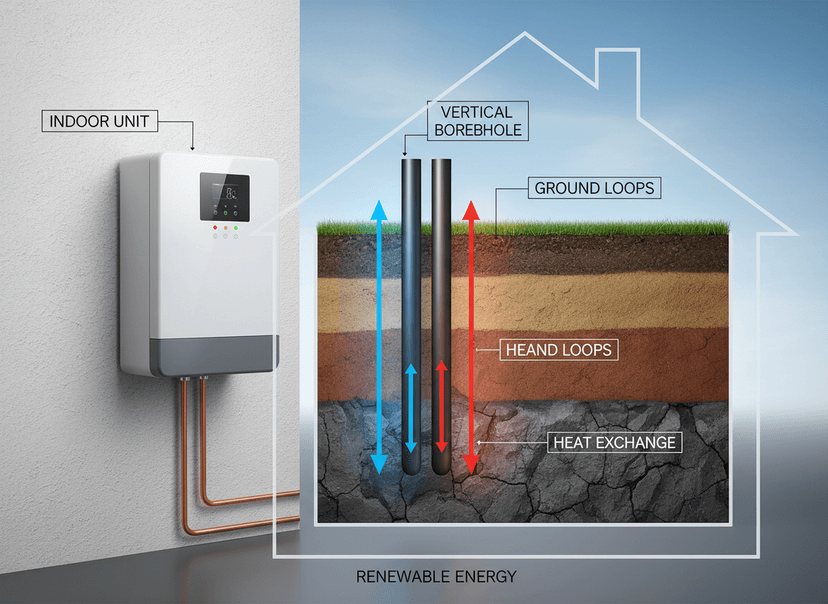 Ground-source heat pump system
